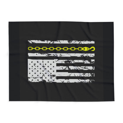 Thin Yellow Line Arctic Fleece Blanket