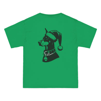 Santa Paws Doberman Men's Short-Sleeve Crewneck Tee