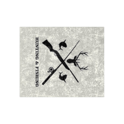 Hunting/Fishing Crushed Velvet Blanket