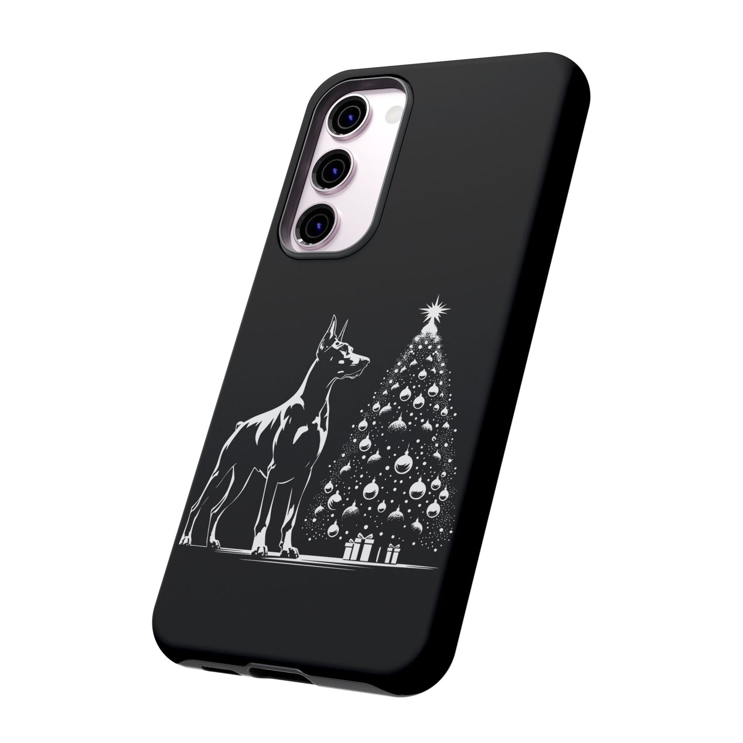 Doberman Christmas Tree Samsung Case