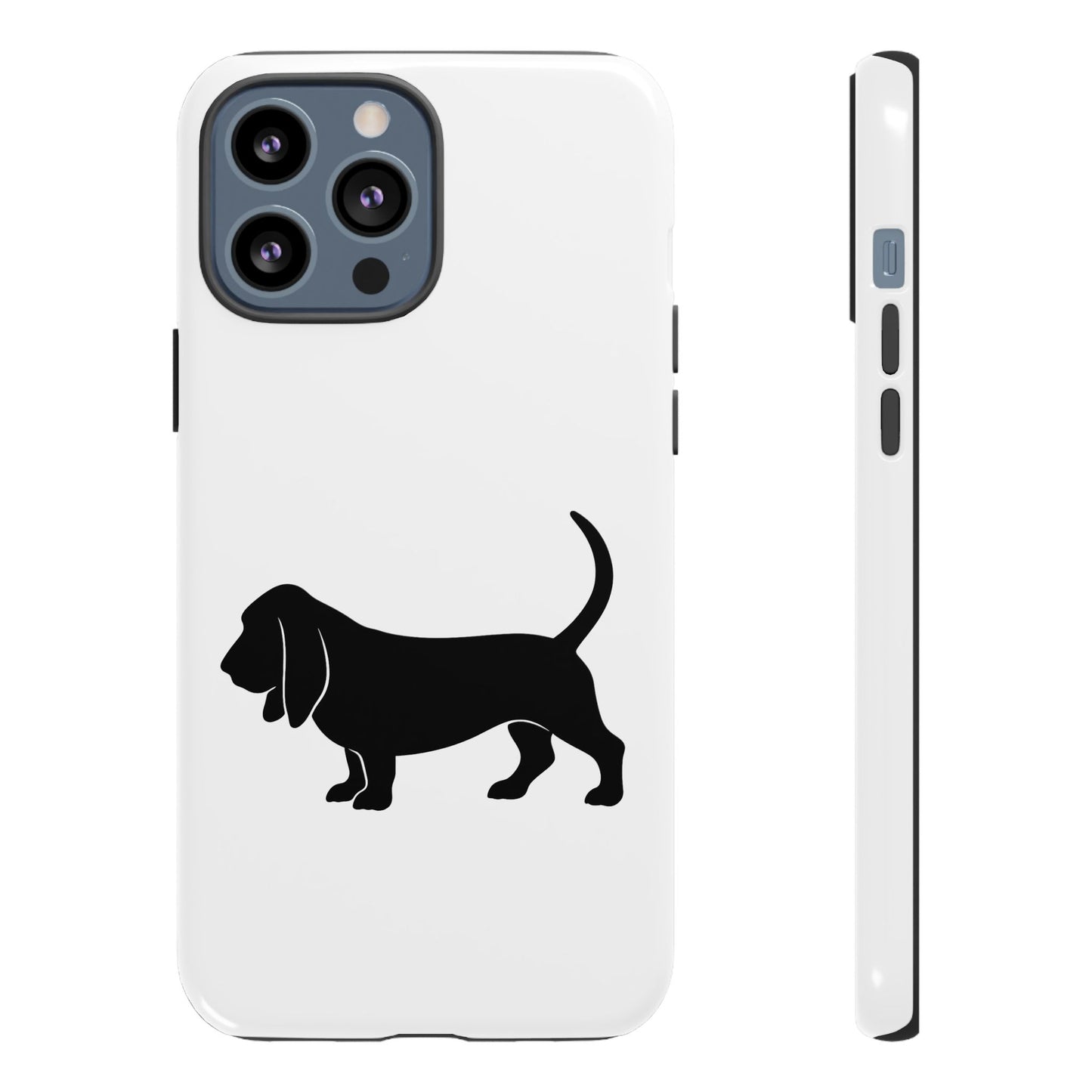 Basset Hound Silhouette iPhone Case