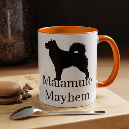 Malamute Mayhem 2-Tone Coffee Mug