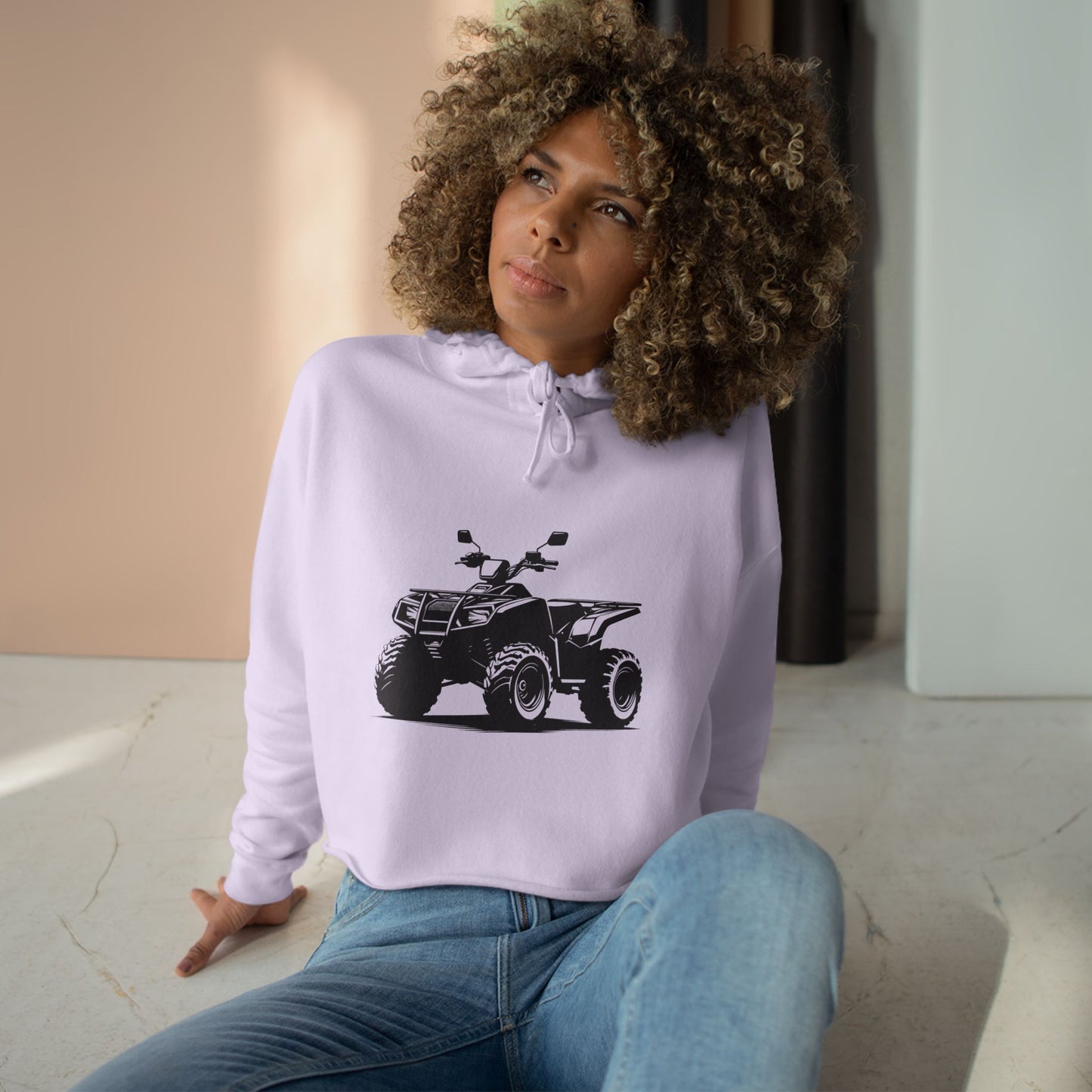 Off The Beaten Path Quad Women's Crop Hoodie