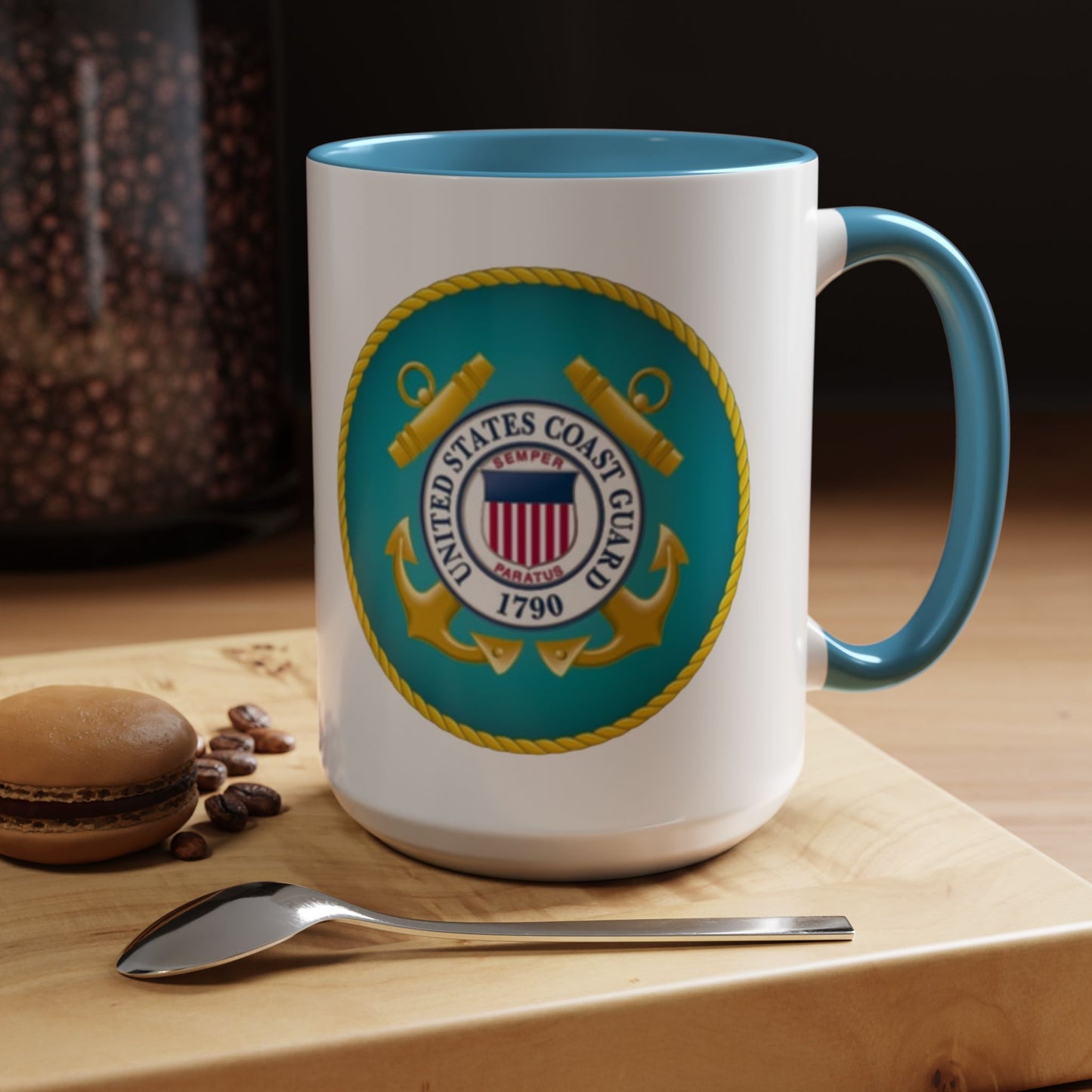 US Coast Guard 2-Tone Coffee Mug