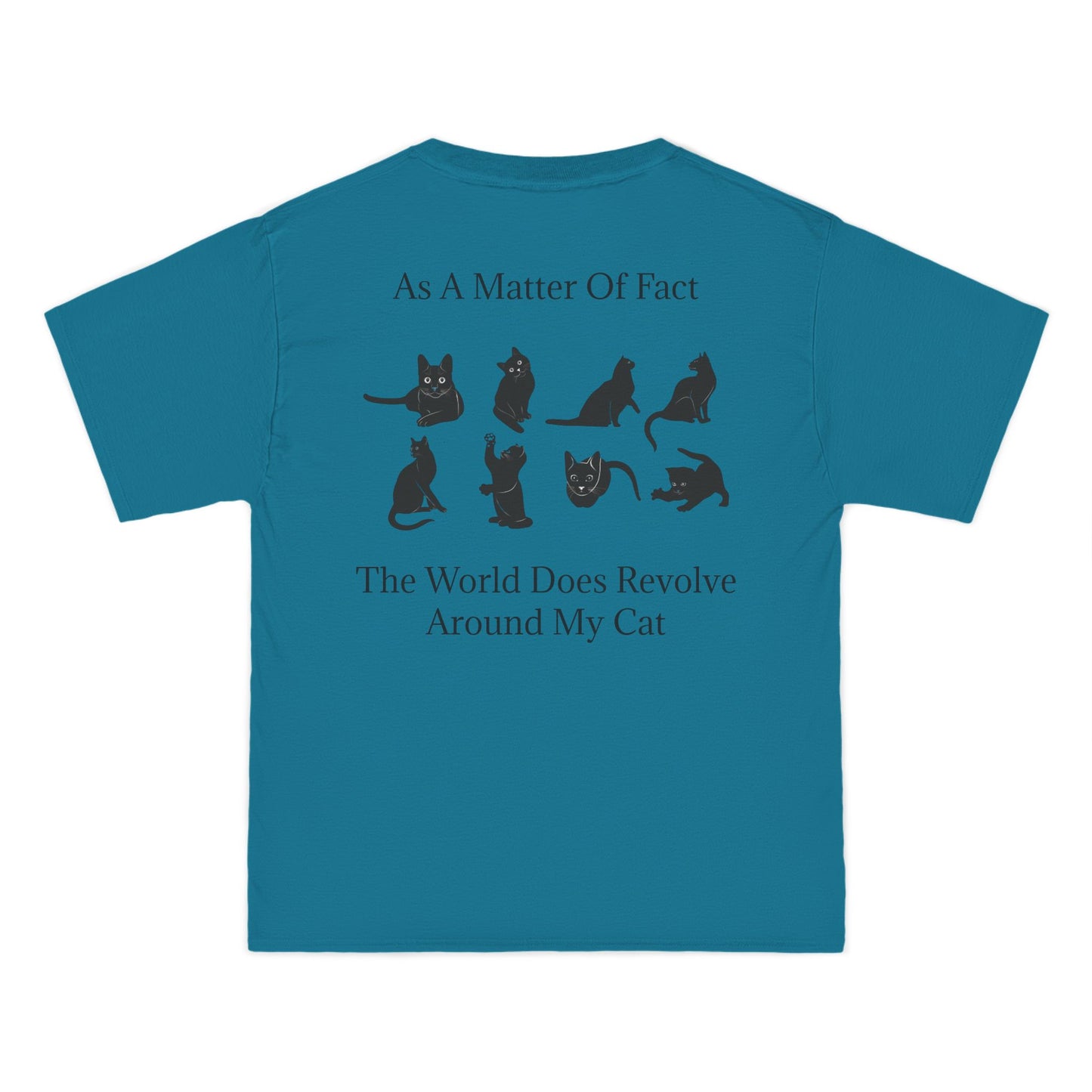 Matter Of Fact Cat Men's Short-Sleeve Crewneck Tee