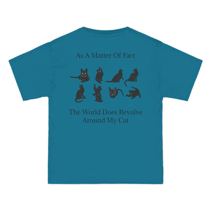 Matter Of Fact Cat Men's Short-Sleeve Crewneck Tee