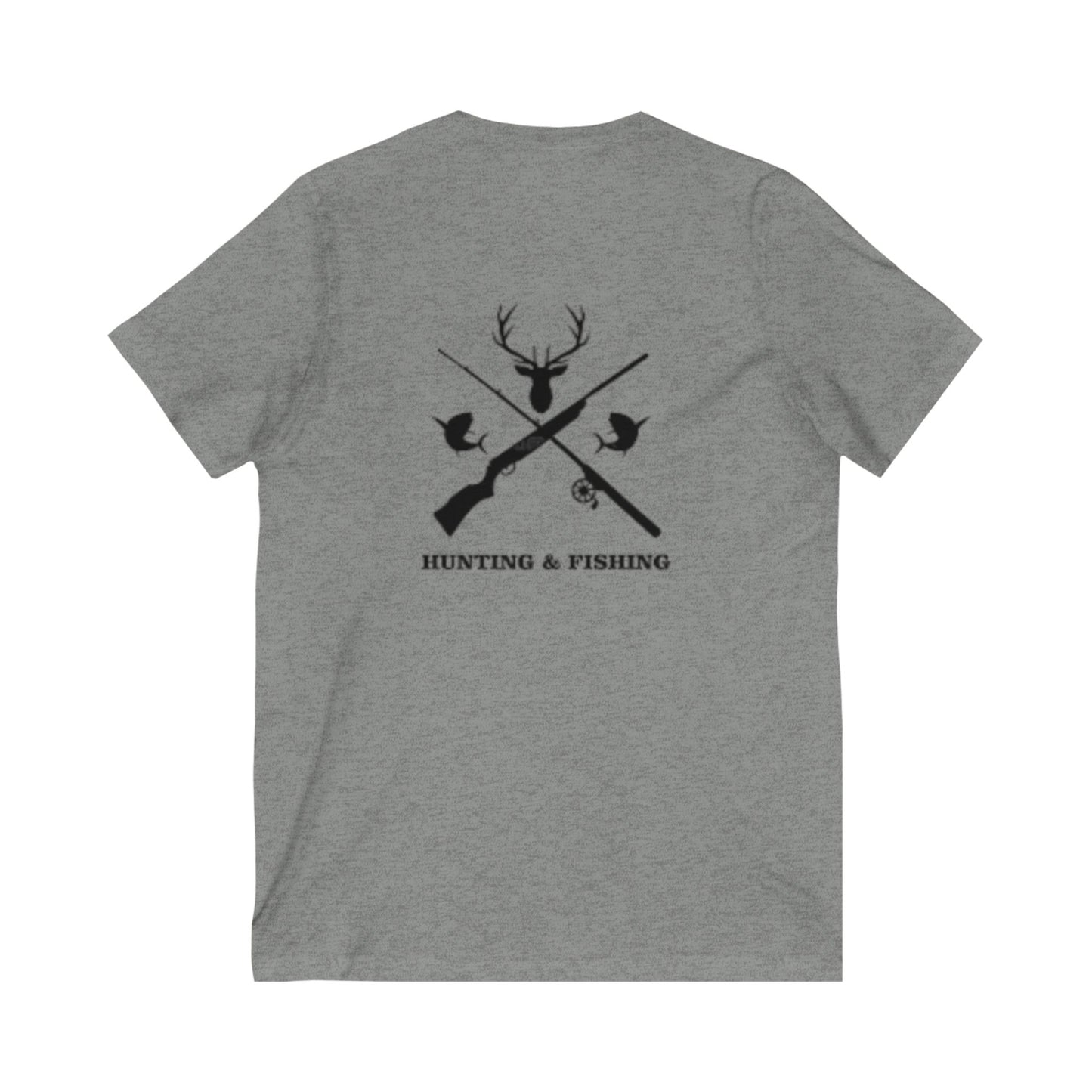 Hunting/Fishing Unisex Short Sleeve V-Neck Tee