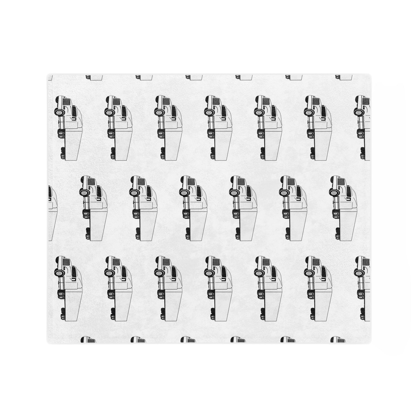 Semi Truck Velveteen Microfiber Blanket