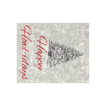 Happy Howl-idays Crushed Velvet Blanket