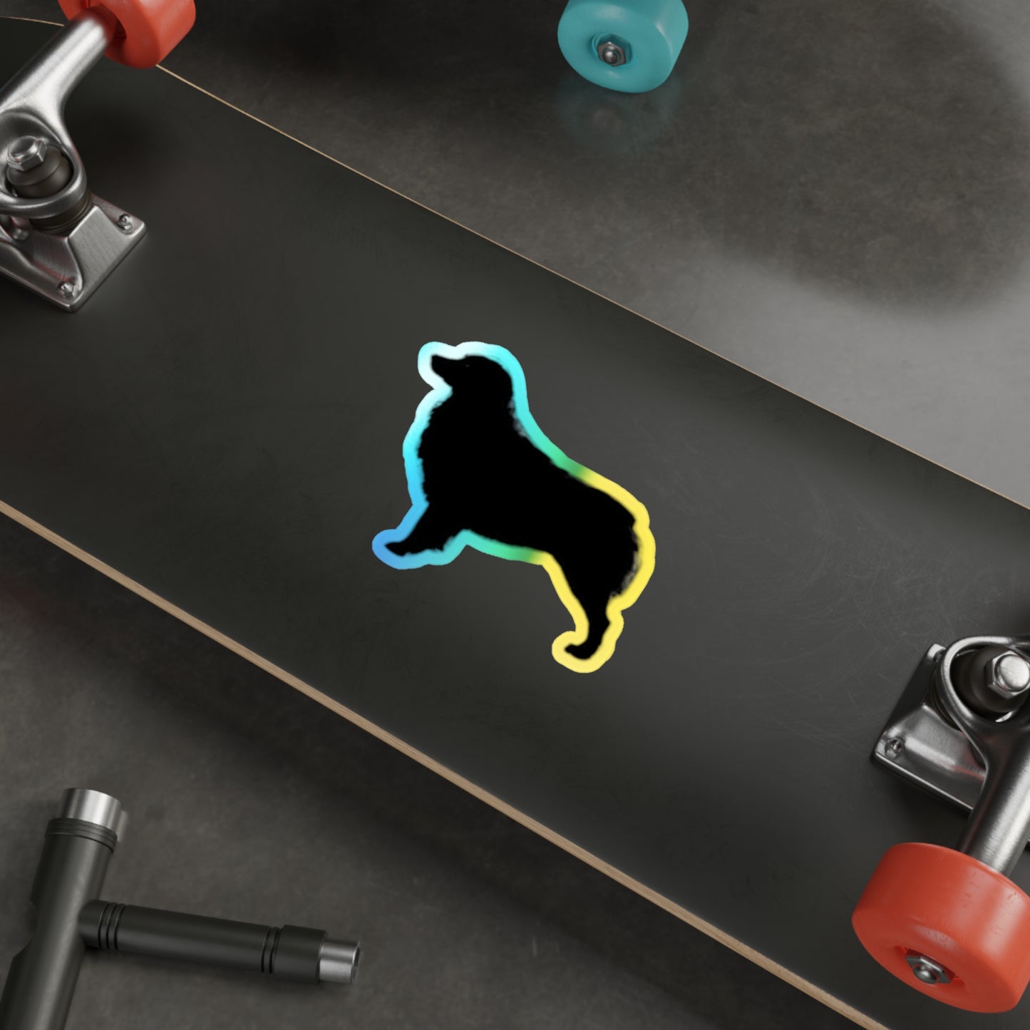 Aussie Silhouette Holographic Sticker