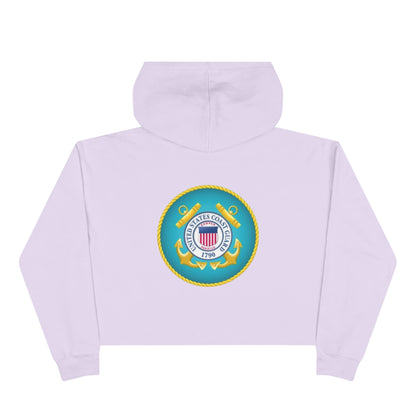 US Coast Guard Women's Crop Hoodie