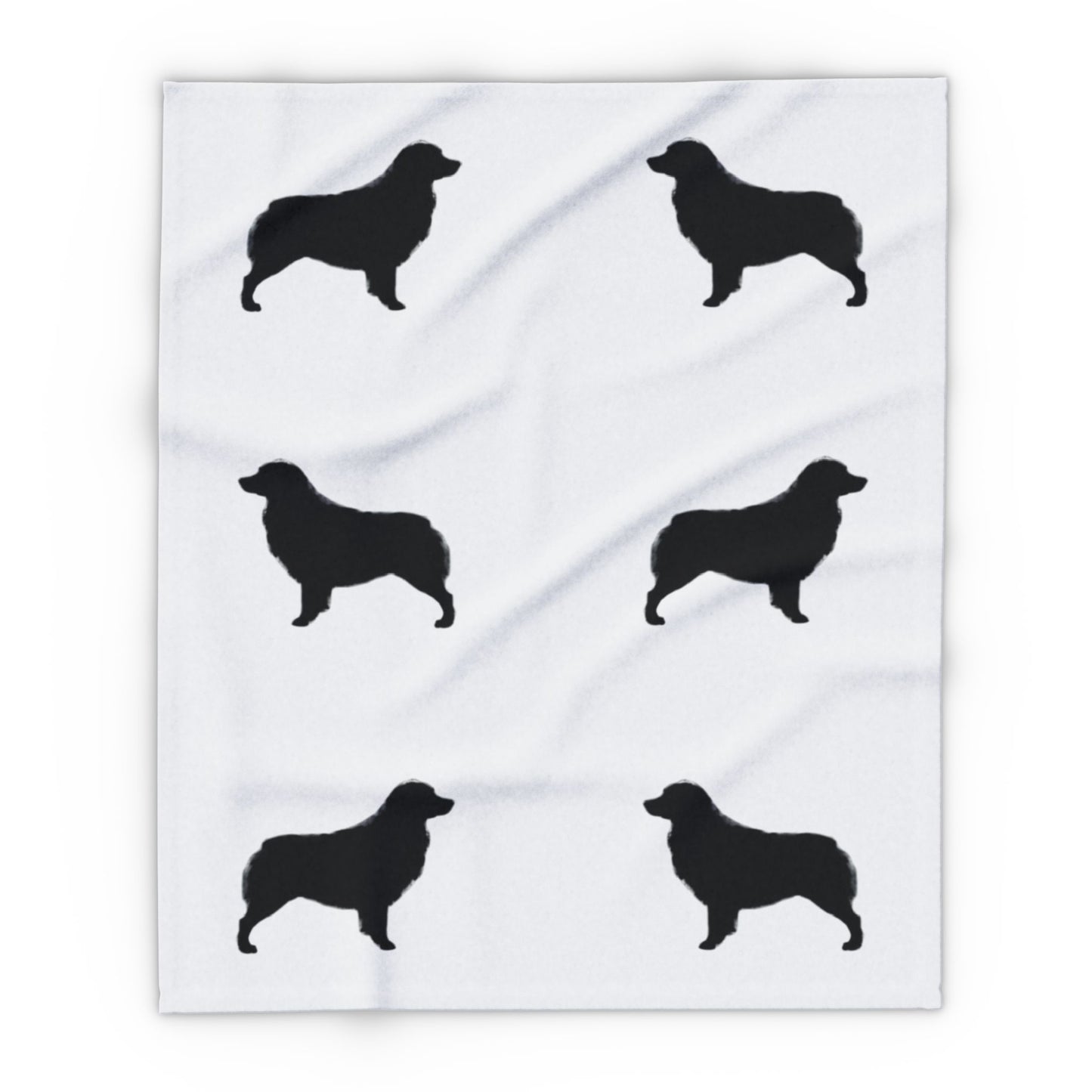 Aussie  Silhouette Arctic Fleece Blanket