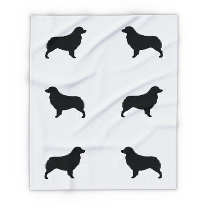 Aussie  Silhouette Arctic Fleece Blanket