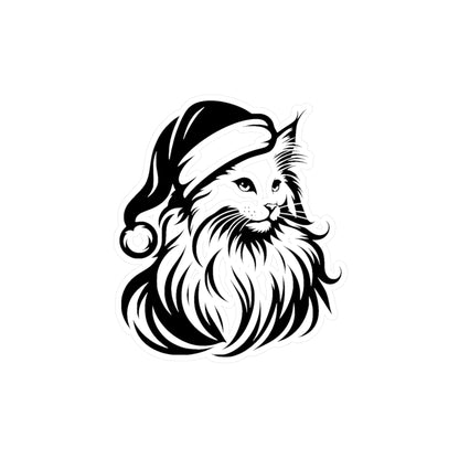 Santa Paws Cat Vinyl Decal