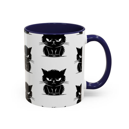 Angry Cat 2-Tone Coffee Mug