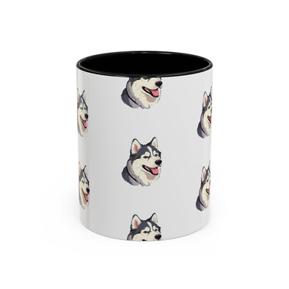 Malamute Head 2-Tone Coffee Mug