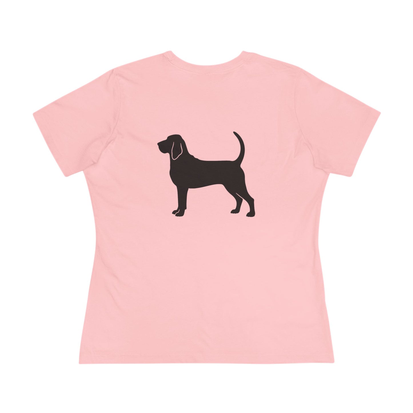 Bloodhound  Silhouette Women's Short Sleeve Crewneck Tee