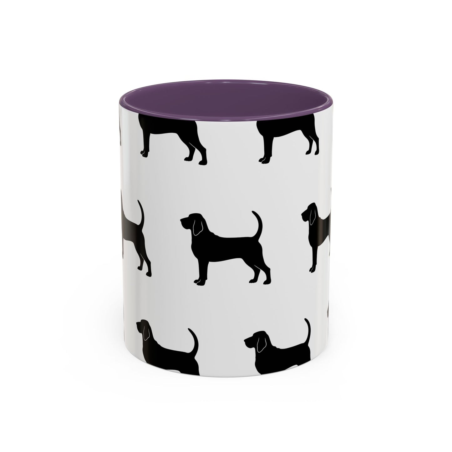 Bloodhound Silhouette 2-Tone Coffee Mug