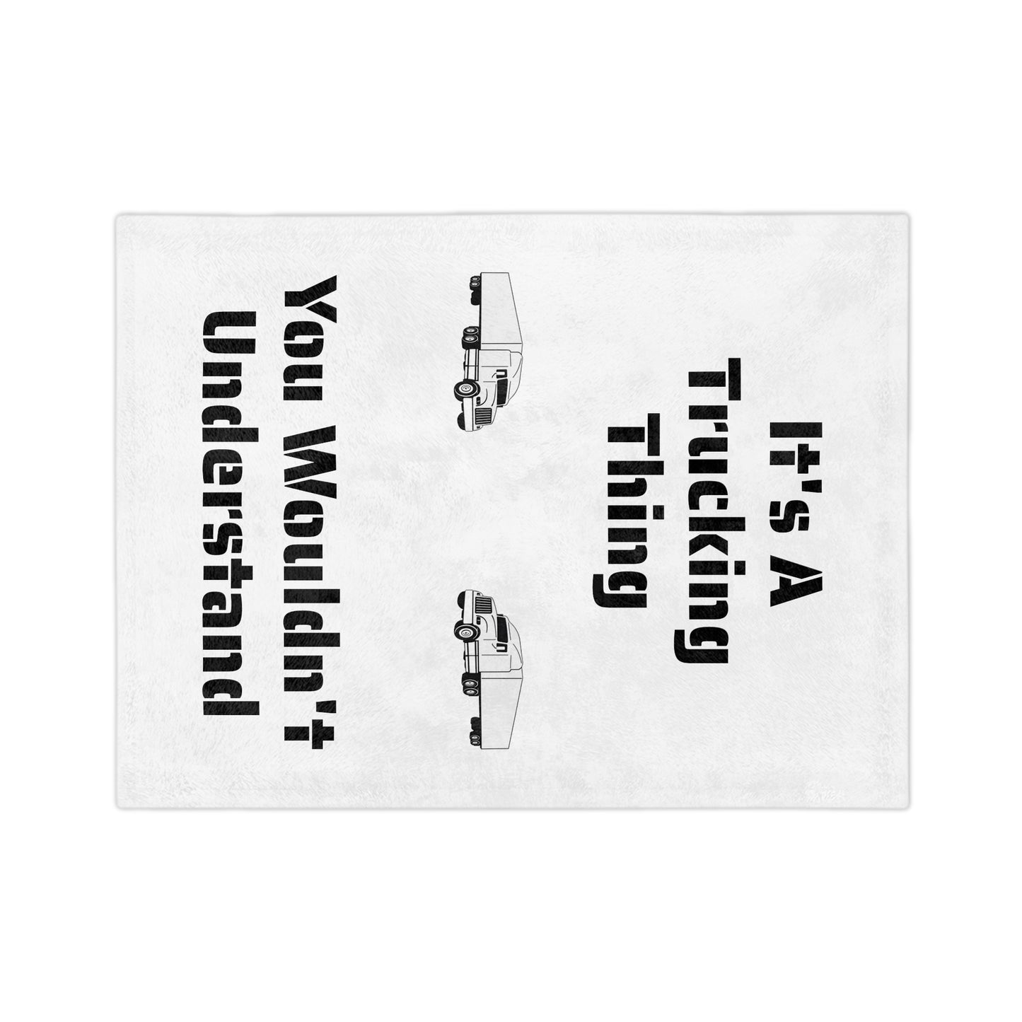 Trucking Thing Velveteen Microfiber Blanket