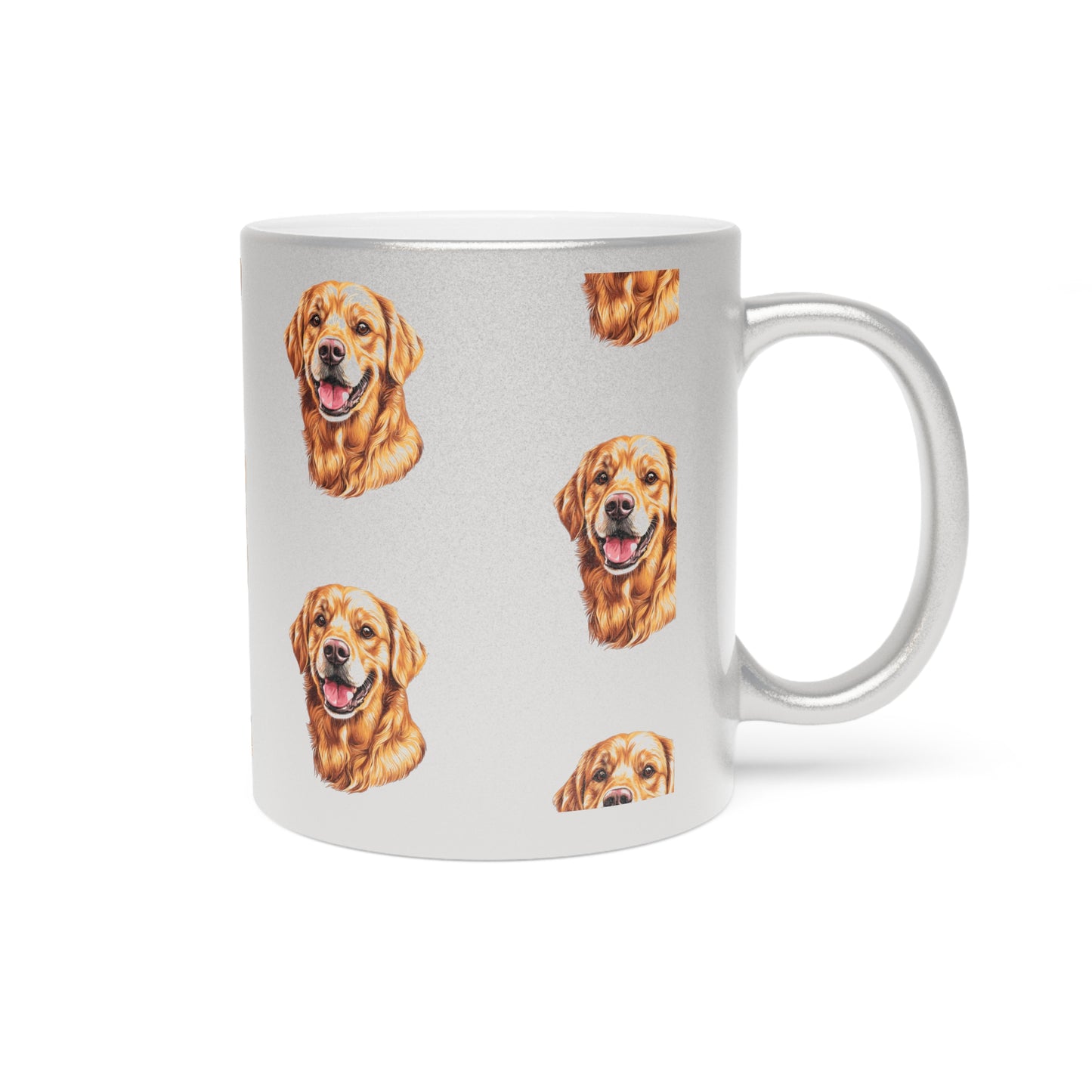 Golden Head Metallic Coffee Mug