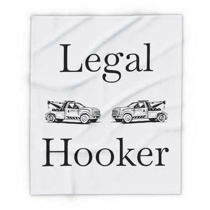 Legal H**ker Tow Truck Wheel Lift Arctic Fleece Blanket