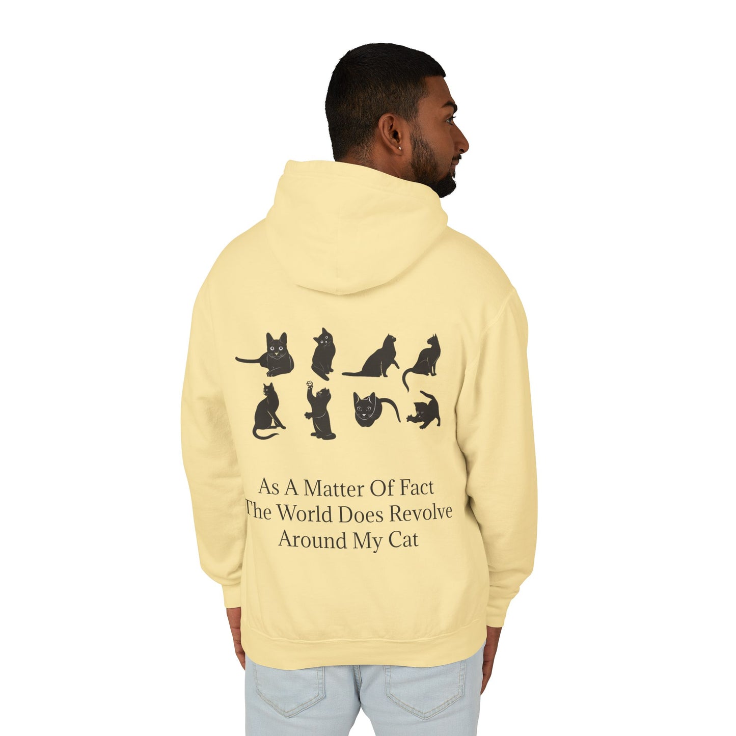Matter Of Fact Cat Unisex Lightweight Hoodie