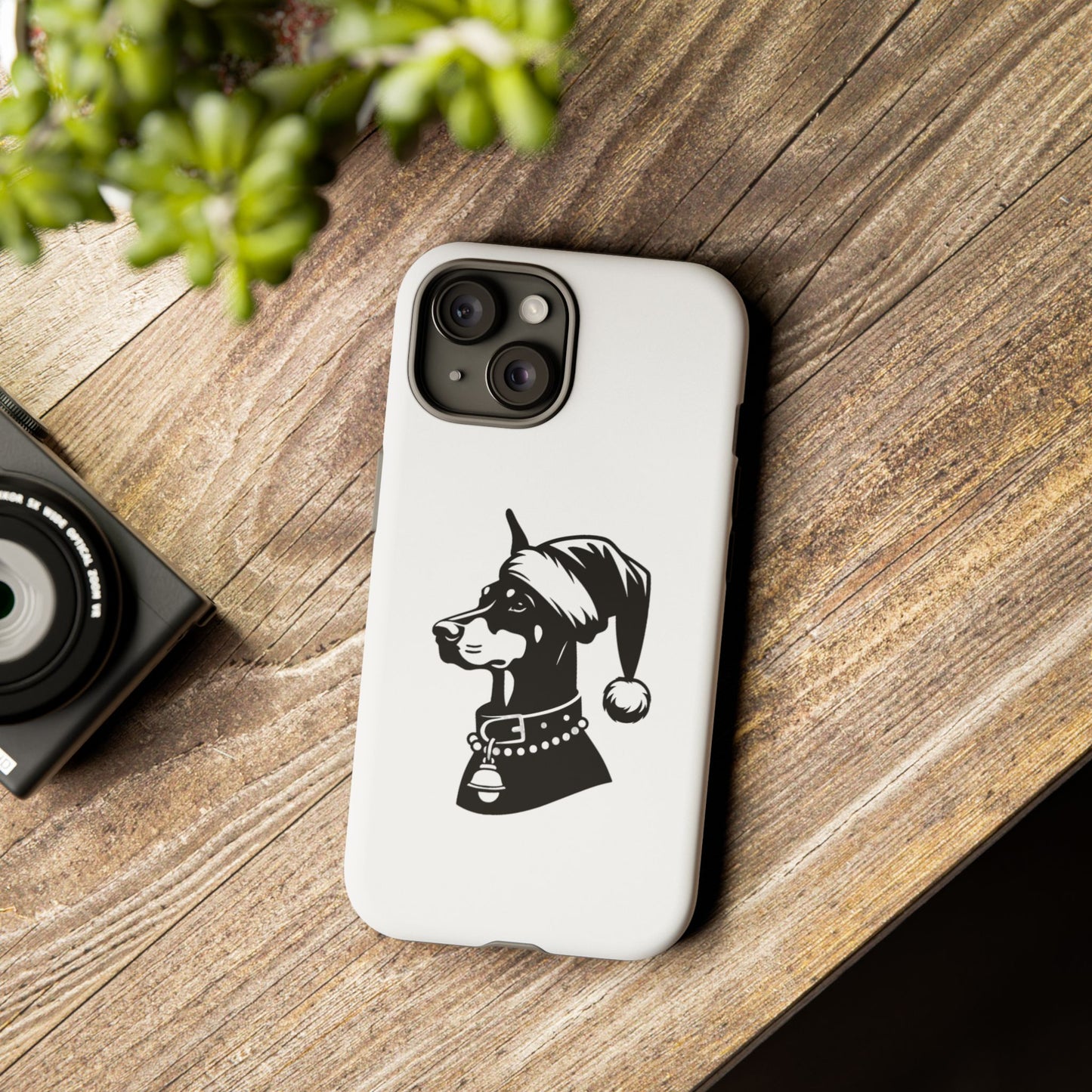 Santa Paws Doberman iPhone Case