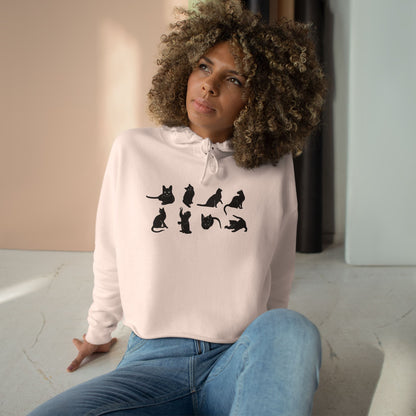 Cats Women's Crop Hoodie