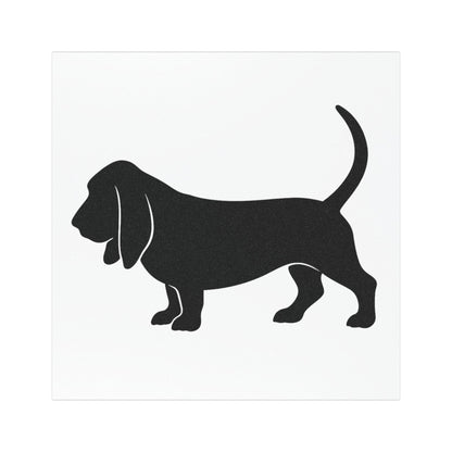Basset Hound Silhouette Indoor/Outdoor Magnet