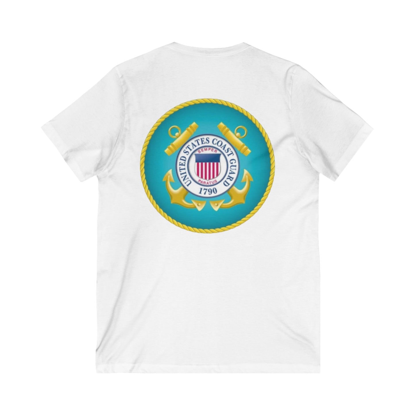 US Coast Guard Unisex Short Sleeve V-Neck Tee