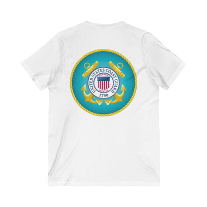 US Coast Guard Unisex Short Sleeve V-Neck Tee