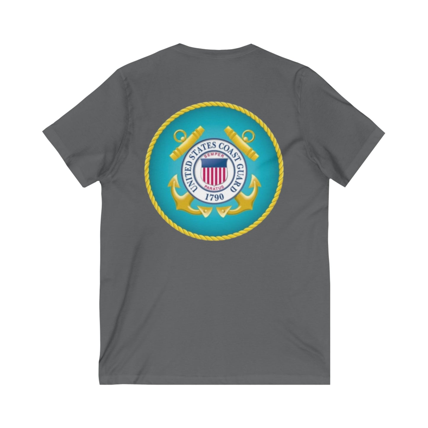 US Coast Guard Unisex Short Sleeve V-Neck Tee