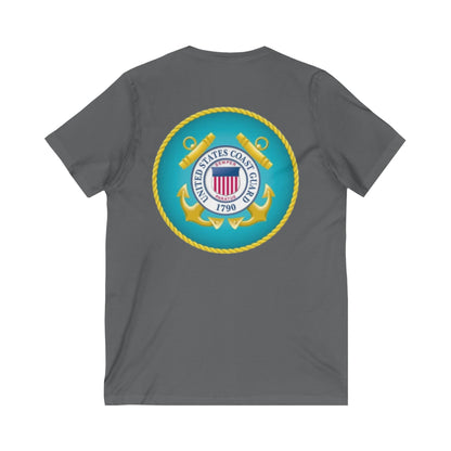 US Coast Guard Unisex Short Sleeve V-Neck Tee