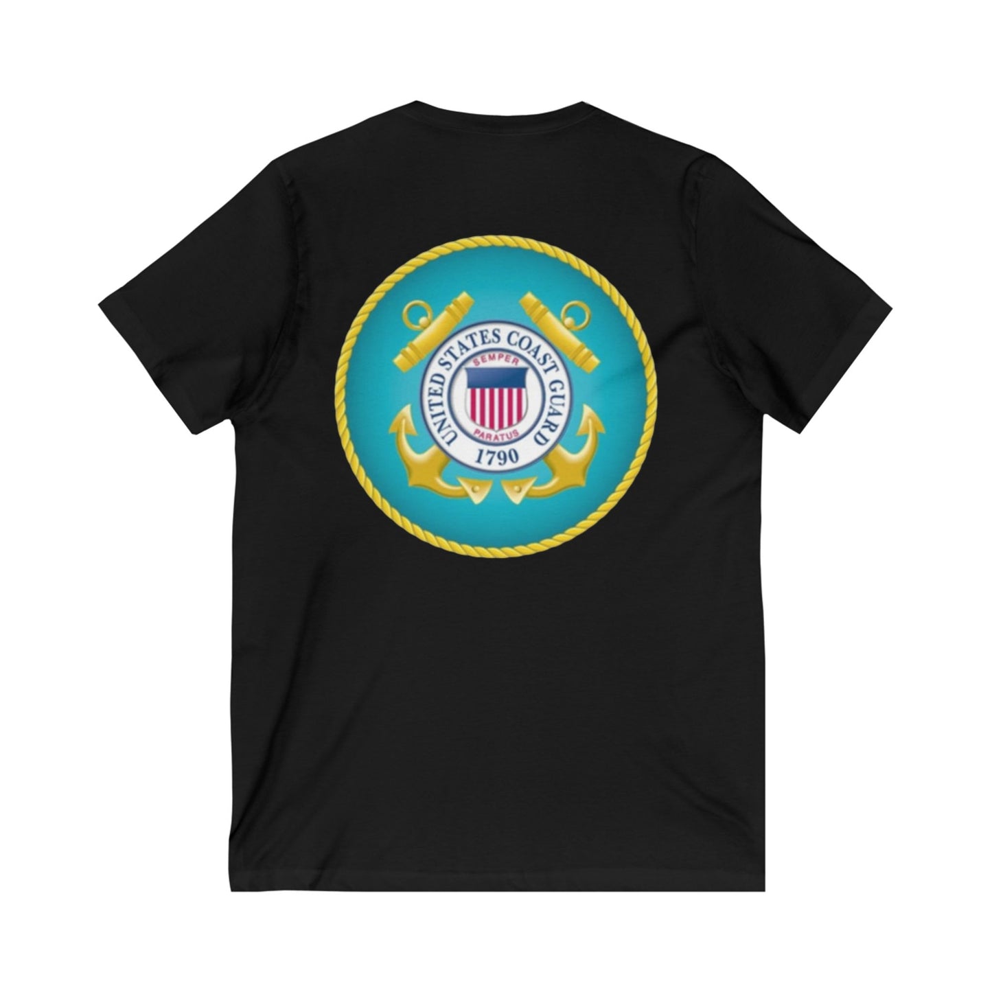 US Coast Guard Unisex Short Sleeve V-Neck Tee