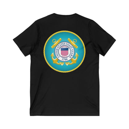 US Coast Guard Unisex Short Sleeve V-Neck Tee