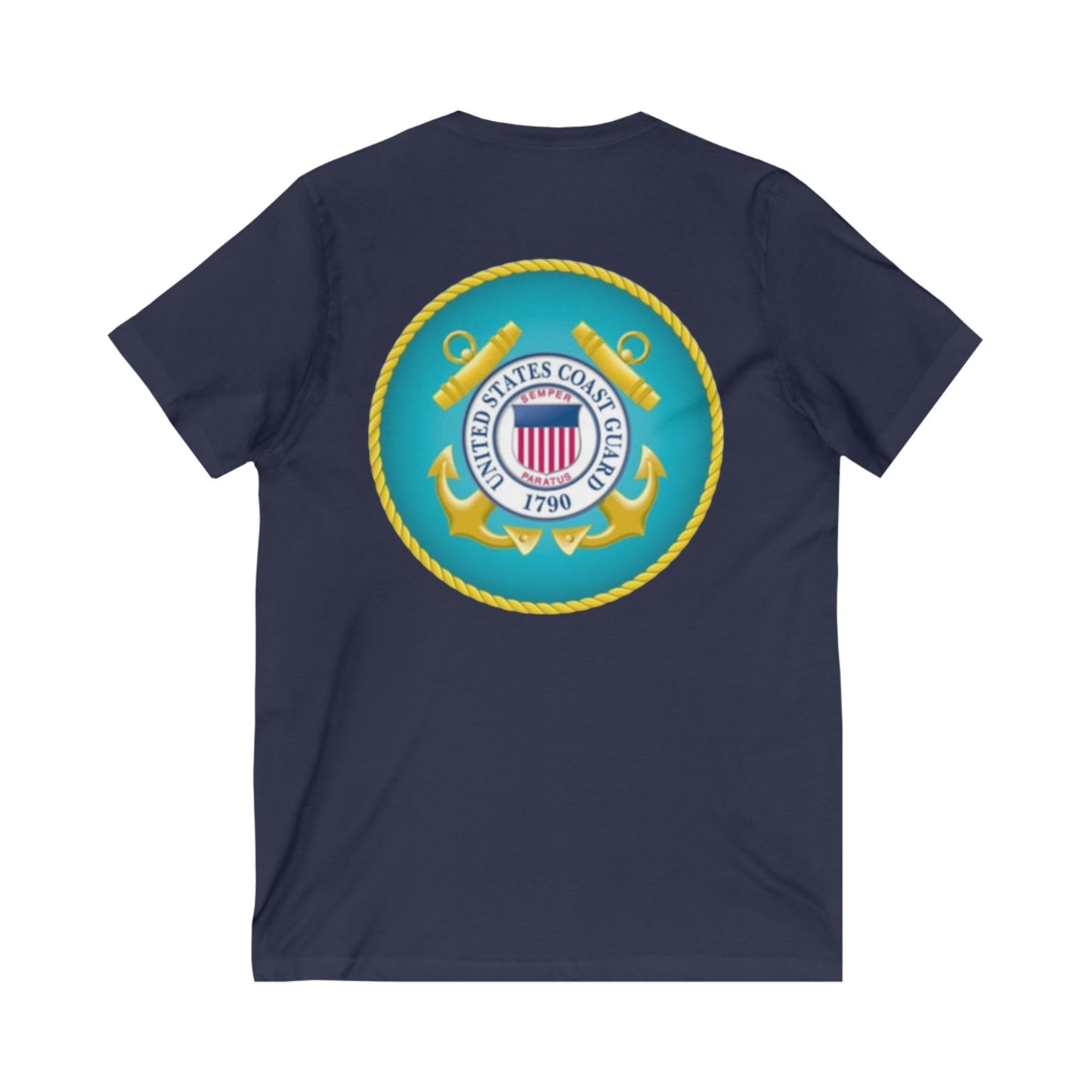 US Coast Guard Unisex Short Sleeve V-Neck Tee