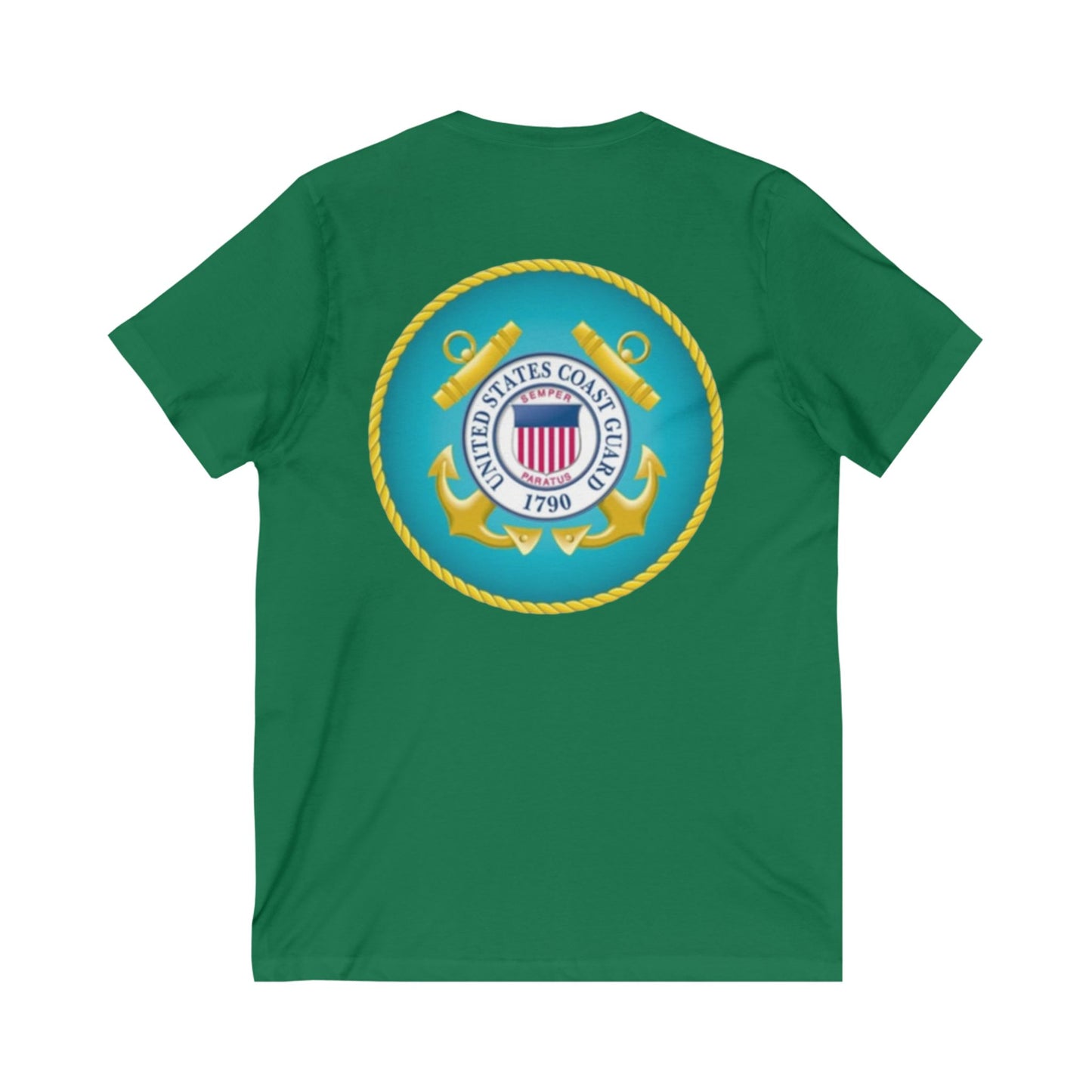 US Coast Guard Unisex Short Sleeve V-Neck Tee