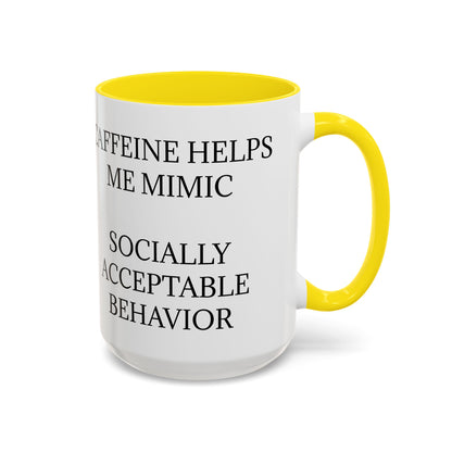 Socially Acceptable 2-Tone Coffee Mug