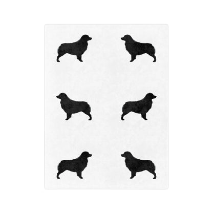 Aussie Silhouette Velveteen Microfiber Blanket