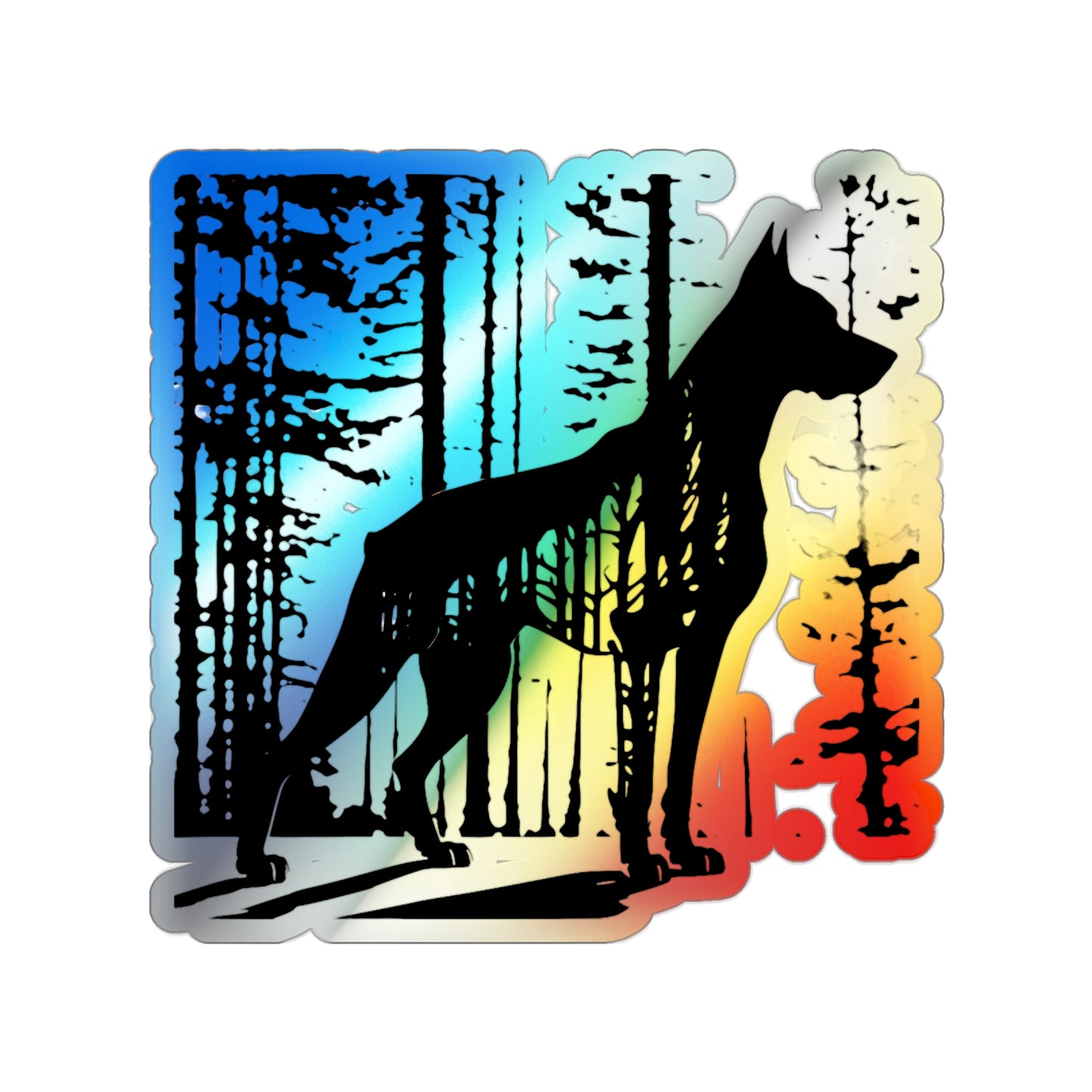 Guardian Of The Forest Holographic Sticker
