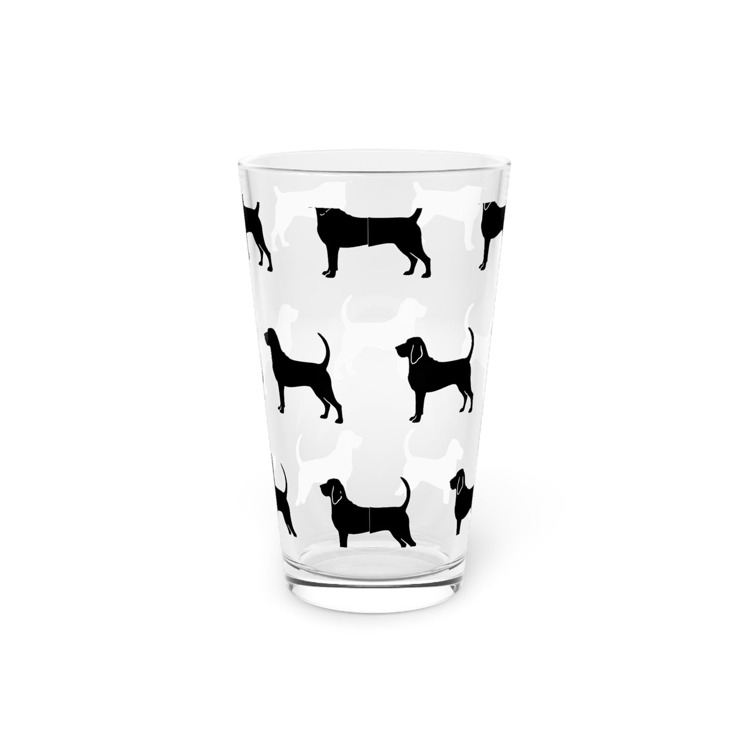 Bloodhound Silhouette Drinking Glass