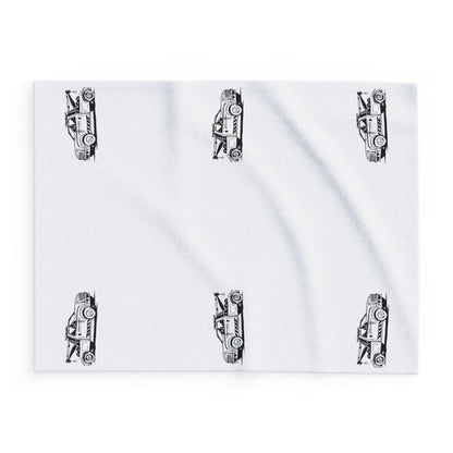 Wheel Lift Tow Truck Arctic Fleece Blanket