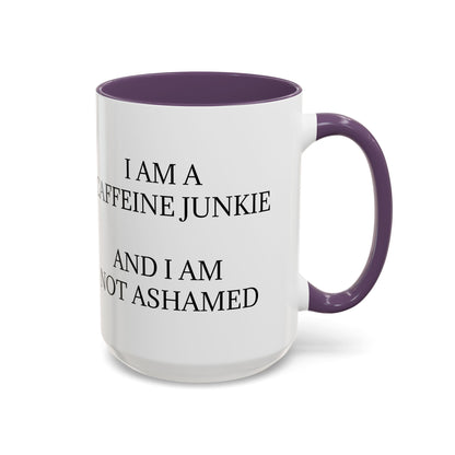 Caffeine Junkie 2-Tone Coffee Mug