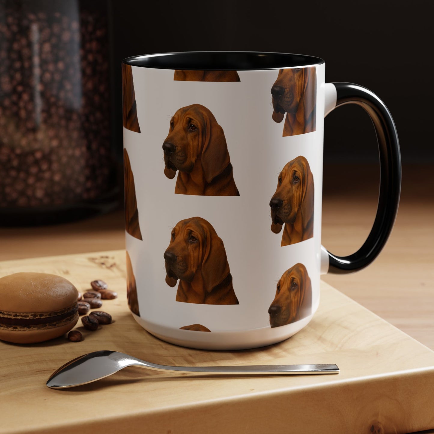 Bloodhound Head 2-Tone Coffee Mug