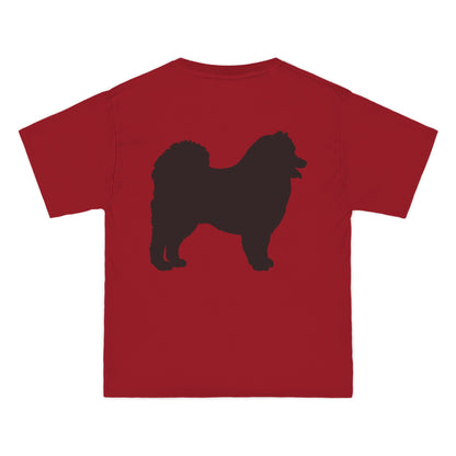 Samoyed Silhouette Men's Short-Sleeve Crewneck Tee