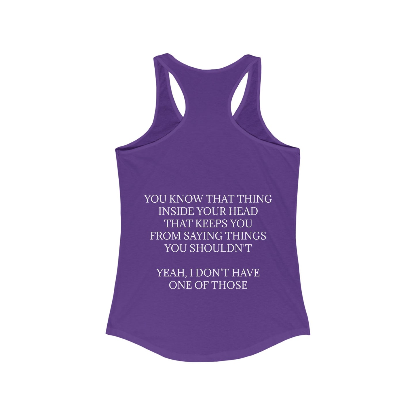 No Filter Women's Racerback Tank