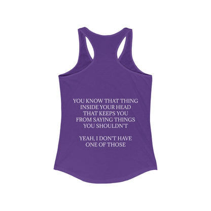 No Filter Women's Racerback Tank