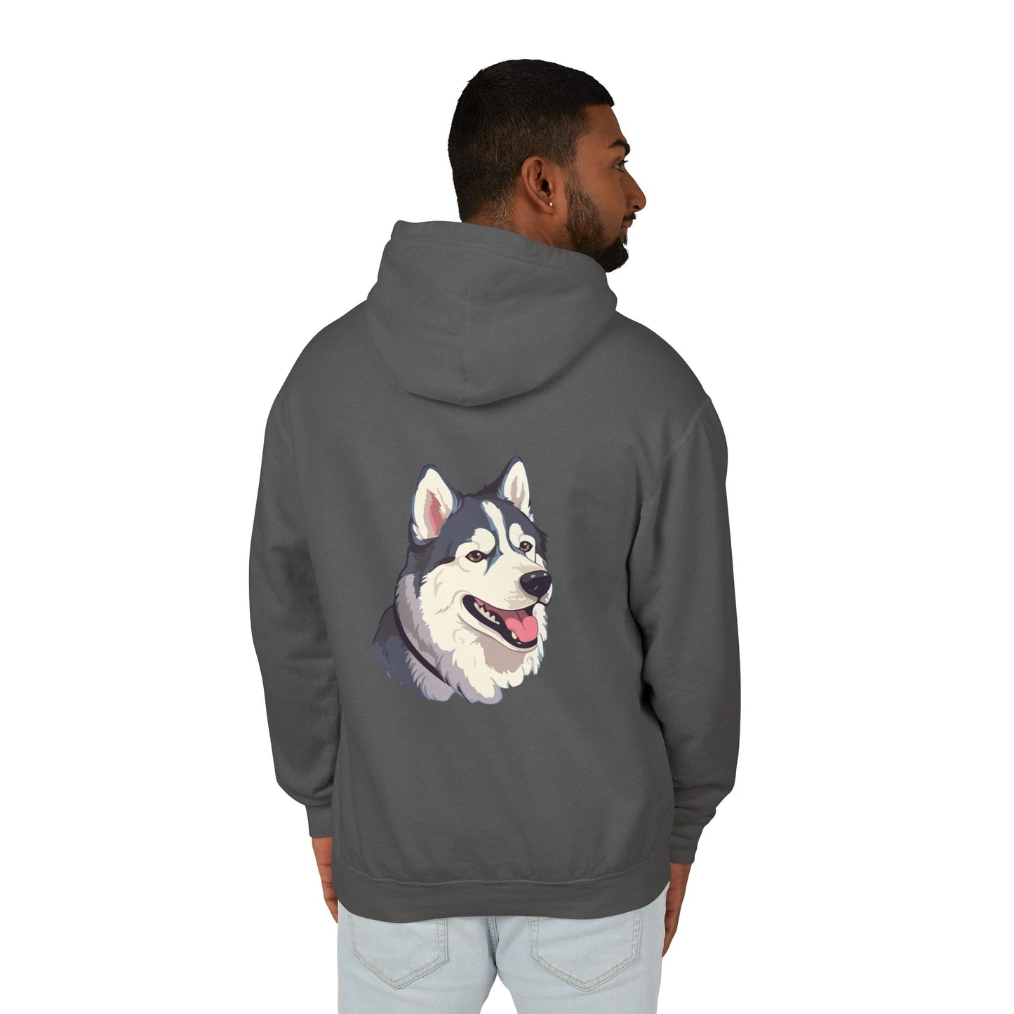 Malamute Head Unisex Lightweight Hoodie