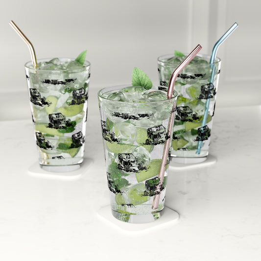 Slingin' Mud Side By Side Drinking Glass