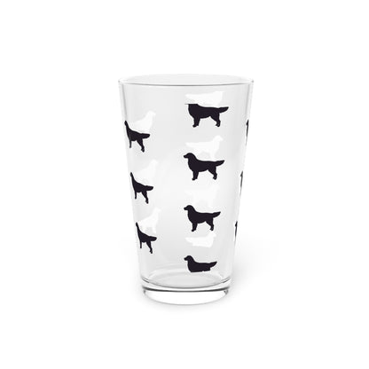 Golden Silhouette Drinking Glass